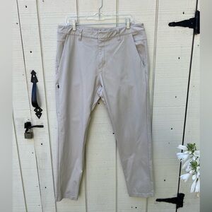 BYLT Everyday Pant 2.0 Mens Premium Basics Cream Pants Size XL Waist 36